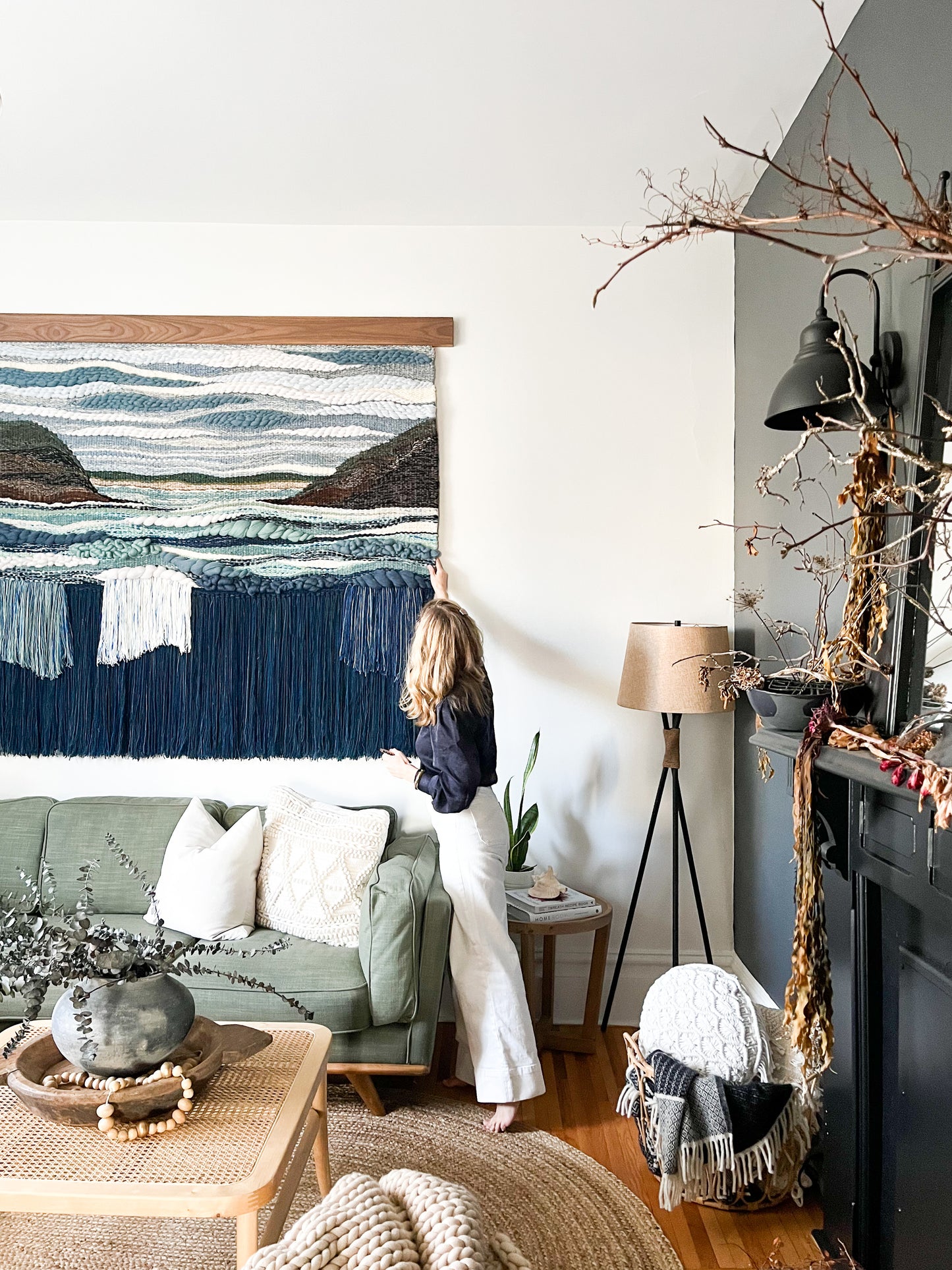 The Call To Shore - Extra Large Handwoven Tapestry