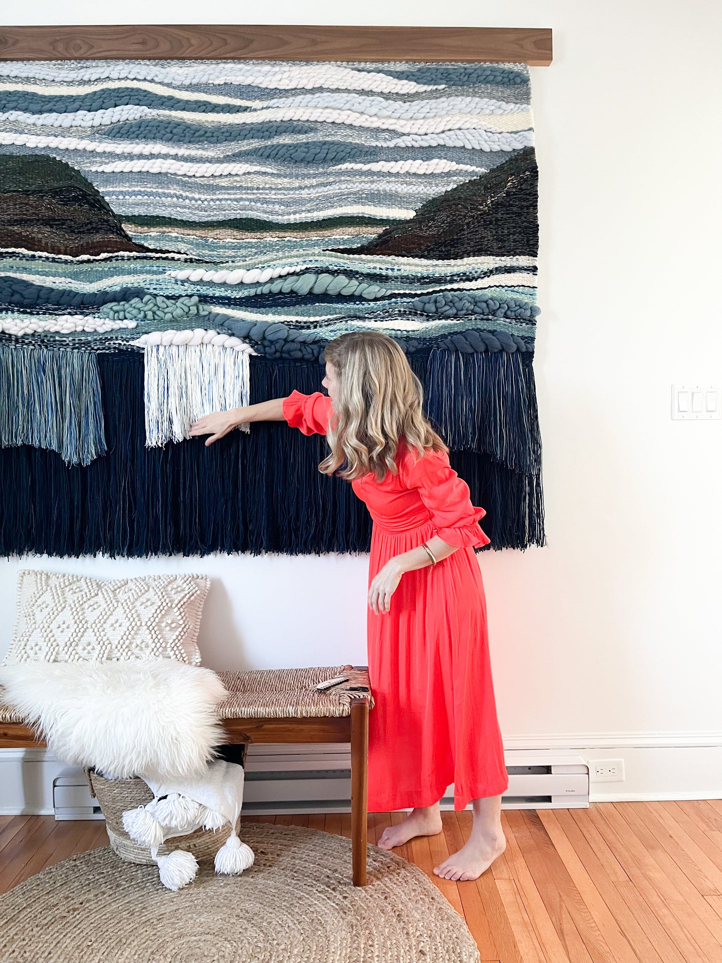 The Call To Shore - Extra Large Handwoven Tapestry