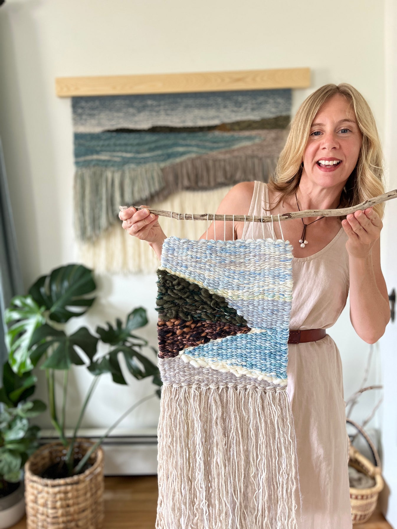 Tilted at Sandy Beach Tilting, Fogo Island House of Woolly Thyme